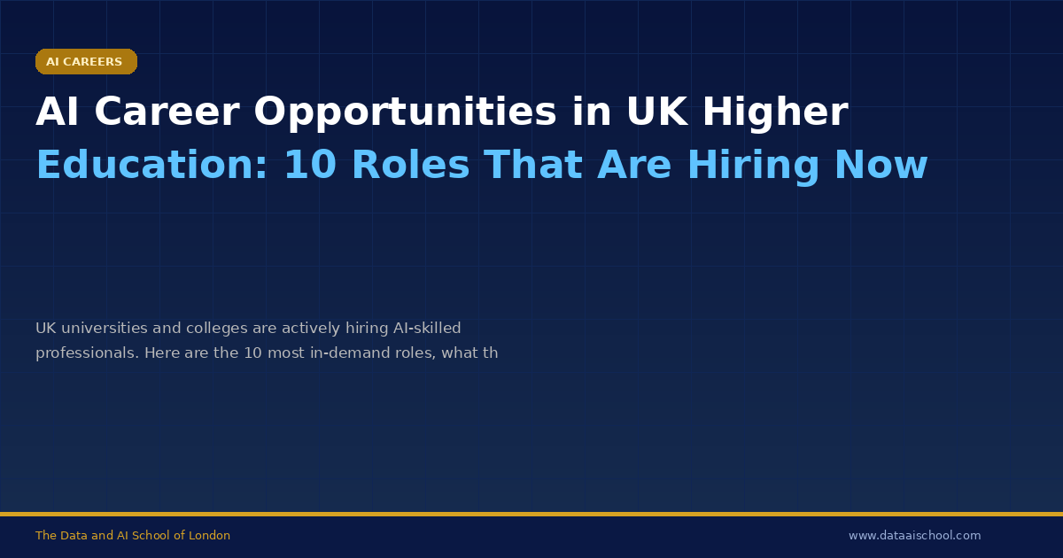AI Career Opportunities in UK Higher Education: 10 Roles That Are Hiring Now