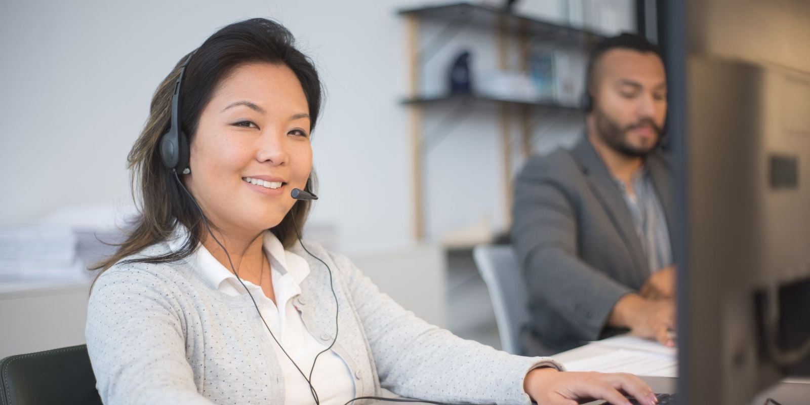 A smiling member of our admissions team ready to take your call